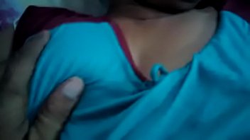 Busty indian boobs touched by stranger