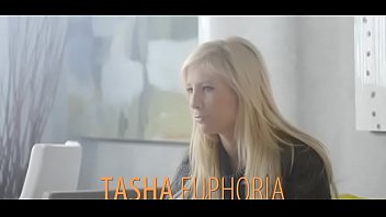 Prodigious youngster Tasha R. is riding a huge cock