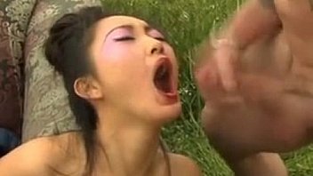 Hot Asian slut fucked by 2 white guys and swallows (1)