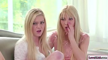 Teen Kenzie and Chloe Foster lick their new stepmom Nina Elles pussy