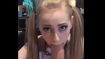 Petite Blonde Teen Gets Huge Facial from Big Cock