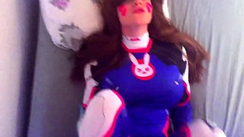 D.va getting fucked and gets cum on her suit - Amadani