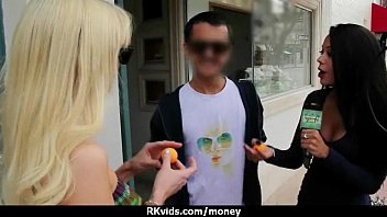 Amateur girl accepts cash for sex from stranger 14