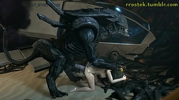 3D Hardcore Porn Xenomorphs fucking Samus