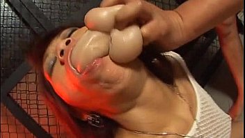 Sexy Asian babe gets roughed up by horny inmates