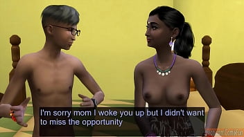 Indian Mother and Son First Time Sex After Visited His Mother In The Middle Of The Night