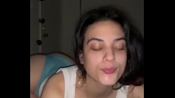 (#2) young girl is back for more  HD Spanish Teen in thong — POV Blowjob. BBC worship   CUMSHOT/FACIAL !!