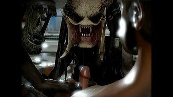 Predatoria vs Xenomorph female  slut and cyborg T800