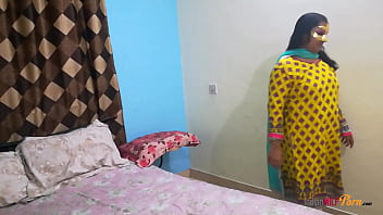 Tamil Bhabhi Seducing Her Husband In Room After Daily Routine Work and Fucked In Different Positions In Shalwar Suit