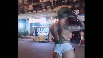 Asian TS prostitutes looking for clients on the street