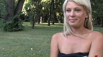 Blonde Fucked in the Budapest Public