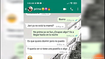 PRIMA CALIENTE es seducida por Whatsapp, me da la mejor chupada de pito a escondidas (P O V)