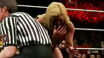 Charlotte Flair gets mouth fucked by horny referee  in WWE 2K20. NXXXT Action in front of crowd
