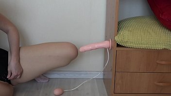Rubber dick fucks a pussy doggy style and lowers the cream for a mouth-watering ass.