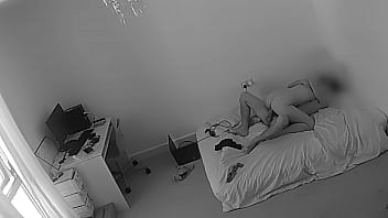 Hidden cam in a rental apartment caught couple fucking