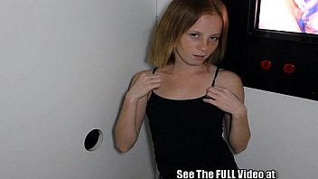 Red Head Army Brat Alyssa Ravaged at the Glory Hole!