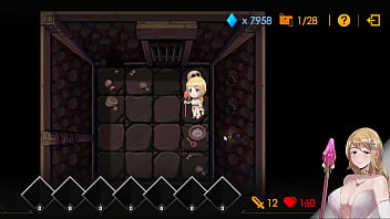 HGame-Dungeon Escape-15~Caught by a goblin and fixed on a wooden board to whip! After whipping, she shoots in the normal position~Nightmare mode is on! From the first floor, the enemy's HP has increased