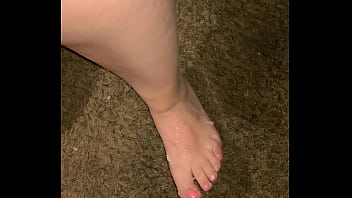 BBW Latina slut lets me shoot my thick cum all on one of her sexy feet (POV Cumshot)?
