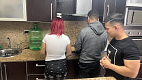 My Husband's Friend Grabs My Ass When I'm Cooking Next To My Husband Who Doesn't Know That His Friend Treats Me Like A Slut NTR