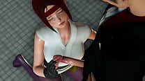 Yuri the king of fighters cosplay game girl having sex with a man in the bethroom hentai 3d animation