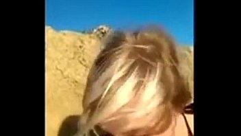 blonde teen sucks a big dick at the beach http://teens3k.com
