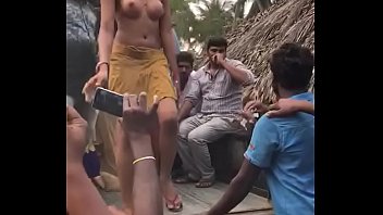 Desi group sex in open