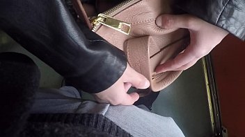 Horny Married Bulge Watcher Milf Touch my Cock at Subway!